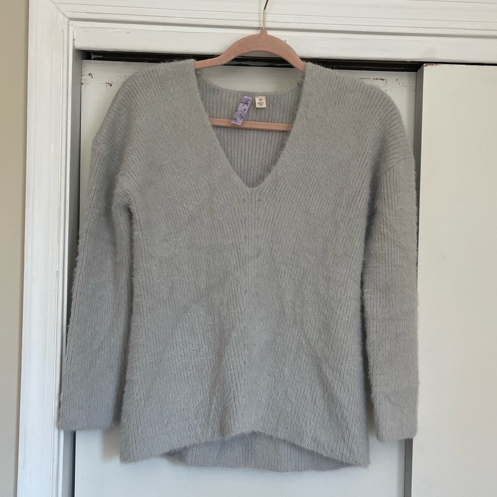 Fuzzy Light Blue Sweater